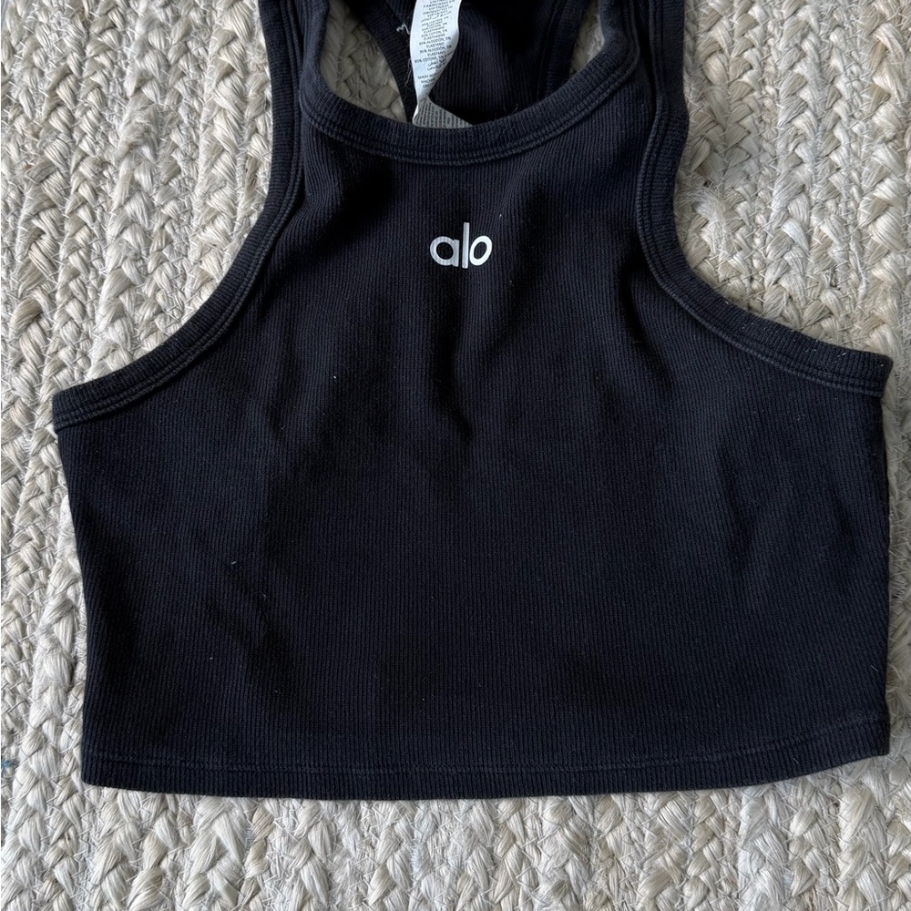 ALO Yoga Black Crop Top